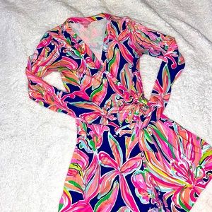 Lilly Pulitzer LongSleeve Wrap Romper